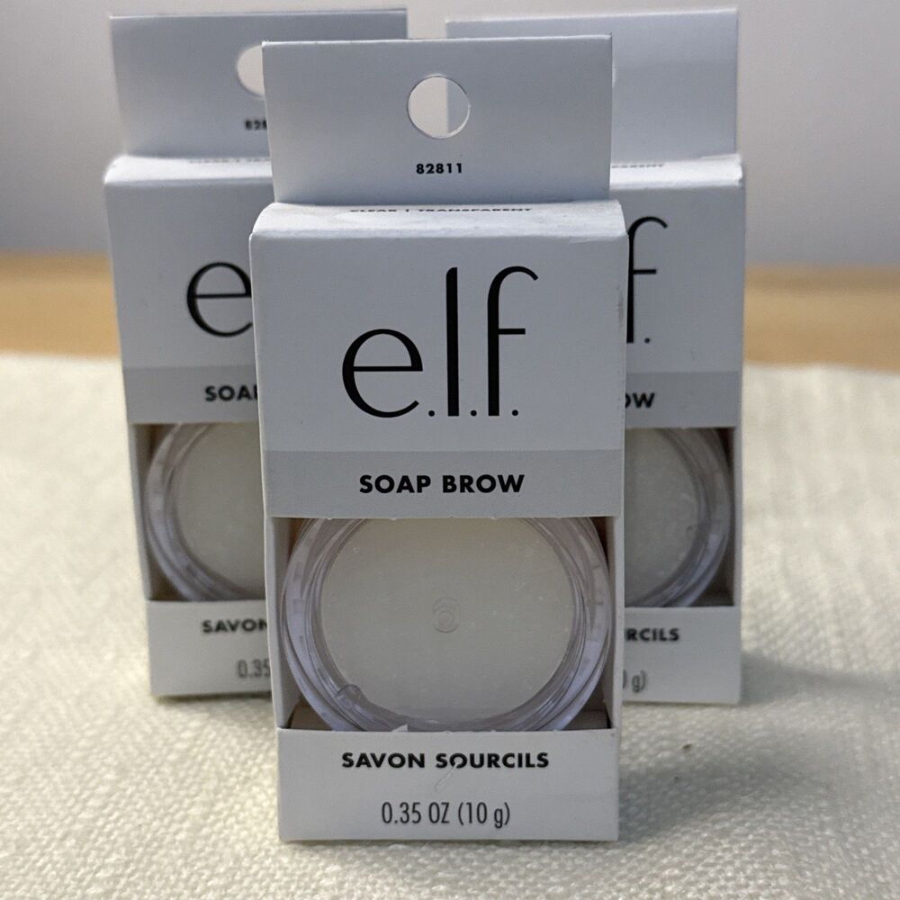 Lot Of 3 e.l.f. Soap Brow Clear Brow Pomade Shapes/Tames Brows #82811 Elf